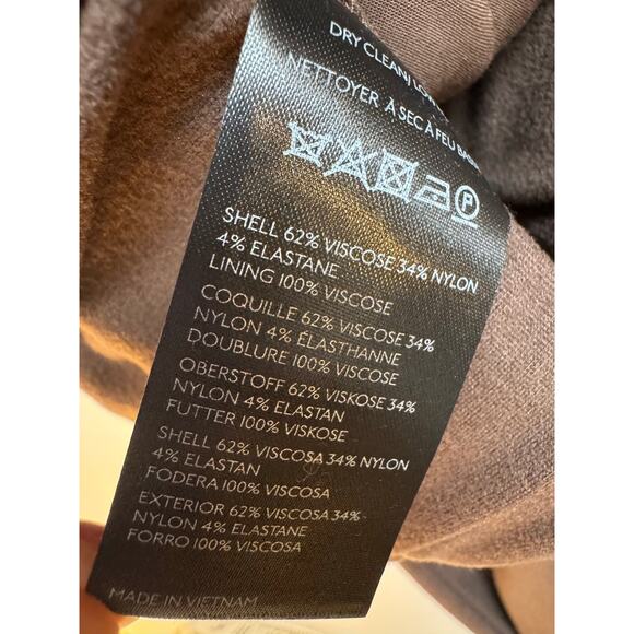 Anthropologie Tall NWT Maeve Stretch Knit Brown Wide Leg Pull On Pants XS - Picture 10 of 10